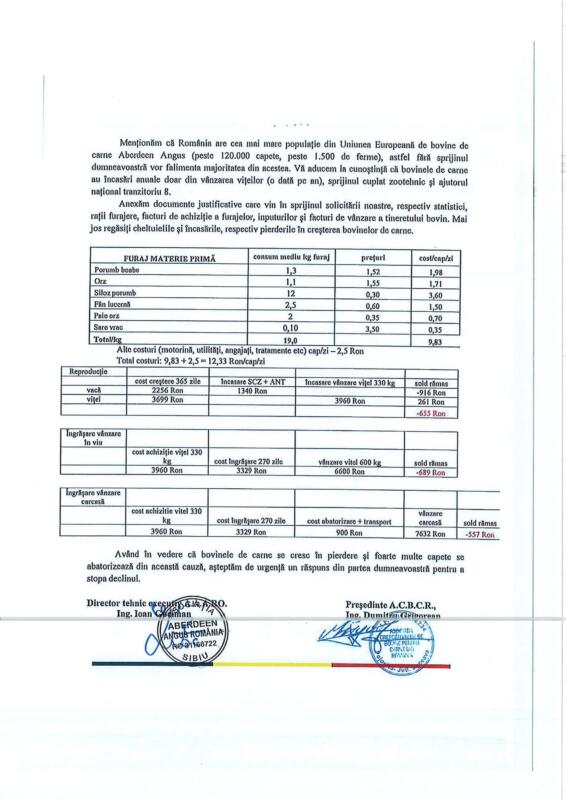 Crescătorii de bovine de carne, dați la o parte de Guvern! Scrisoare către premier 5 crescătorii de bovine de carne