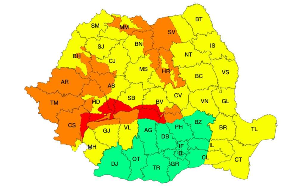 Meteo – Vânt, viscol, ninsori și polei în aproape toată țara! 3 Harta 2 meteo 21 noiembrie 2024