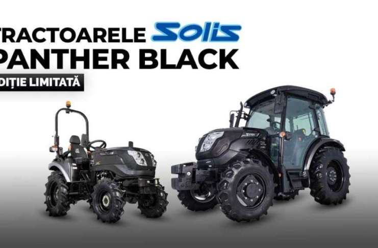NOU ÎN ROMÂNIA: Tractoarele SOLIS Panther Black în ediție limitată!