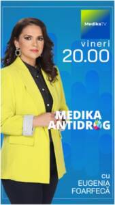 MEDIKA ANTIDROG, cea mai nouă emisiune de la Medika TV, este prezentată de Eugenia Foarfecă. Ministrul Sănătății, Alexandru Rafila, este invitatul primei edițiii Diverse Medika antidrog