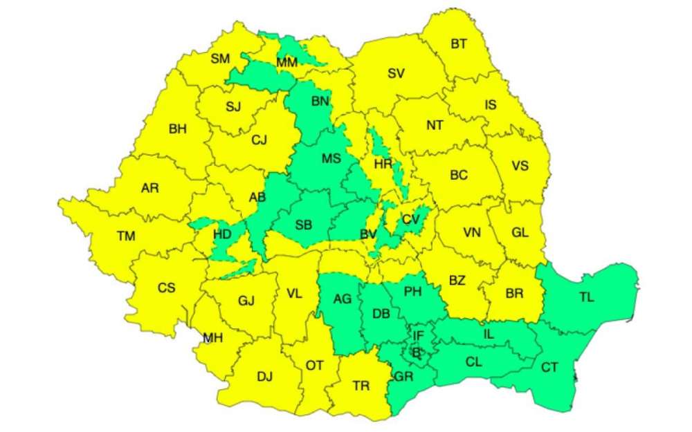 Avalanșă de avertizări meteo pentru următoarele zile - Județele cuprinse de ger, ninsori și viscol Meteo meteo