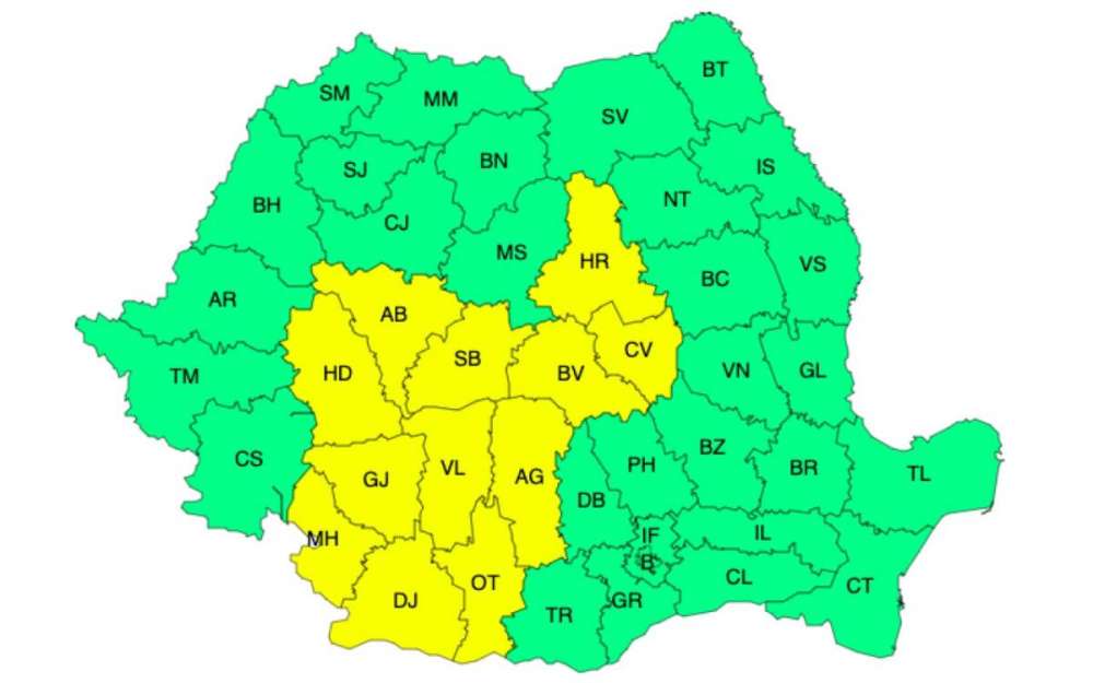 Avalanșă de avertizări meteo pentru următoarele zile - Județele cuprinse de ger, ninsori și viscol Meteo meteo