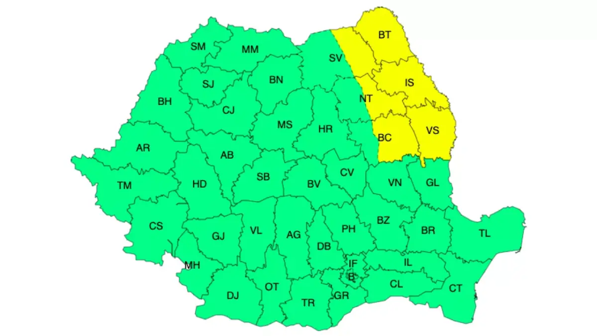 Meteo – Puzderie de avertizări Cod galben de vânt, vijelii și grindină! Vezi zonele afectate! Meteo meteo
