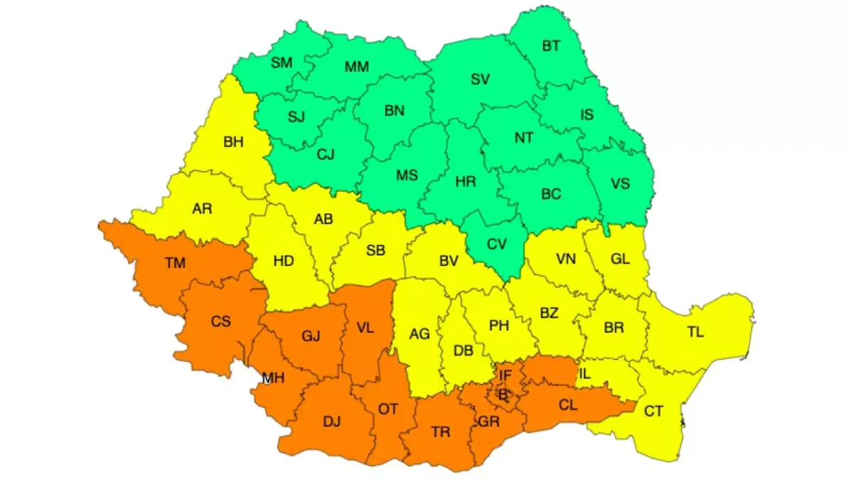 Meteo – Cod portocaliu de caniculă! Ce județe sunt vizate 3 Meteo – Cod portocaliu de caniculă! Ce județe sunt vizate Meteo – Cod portocaliu de caniculă! Ce județe sunt vizate Meteo meteo