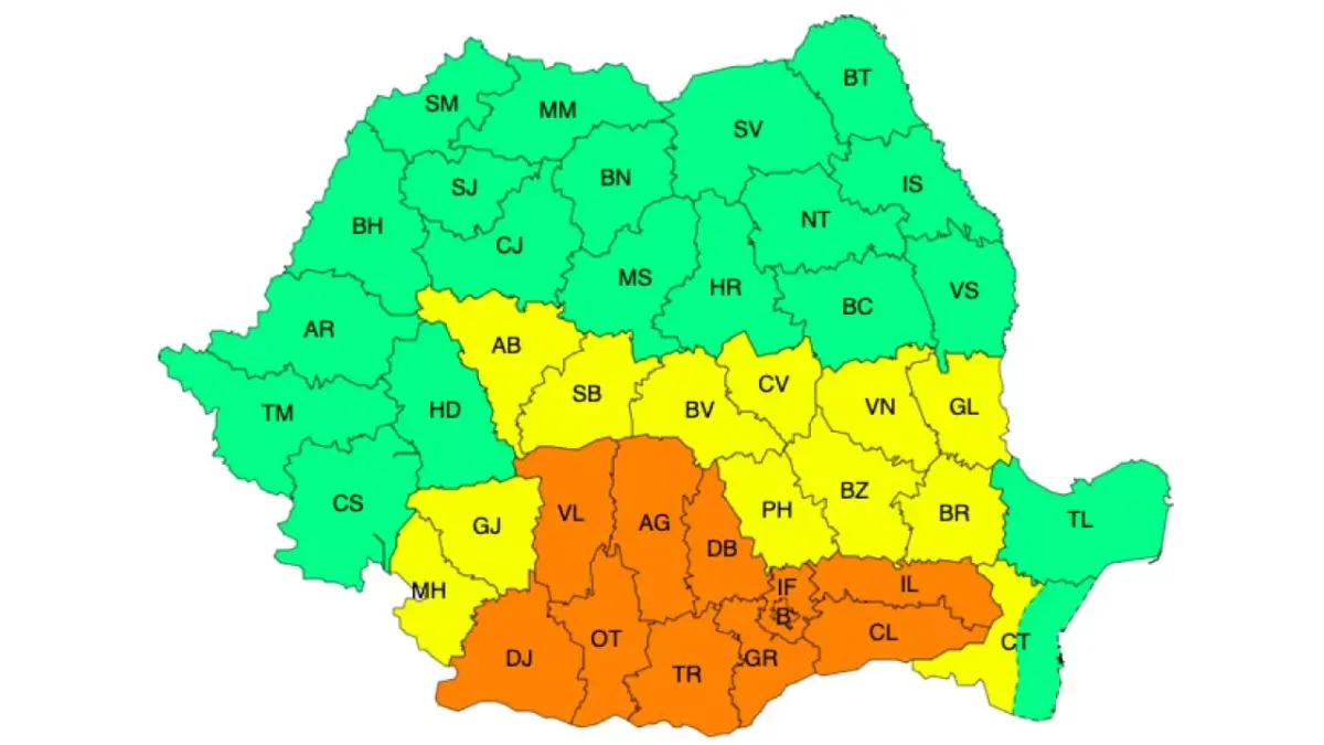 Avertizări meteo până la finalul săptămânii – Pericol pentru recoltele fermierilor! 3 Avertizări meteo până la finalul săptămânii – Pericol pentru recoltele fermierilor! Avertizări meteo până la finalul săptămânii – Pericol pentru recoltele fermierilor! Meteo meteo