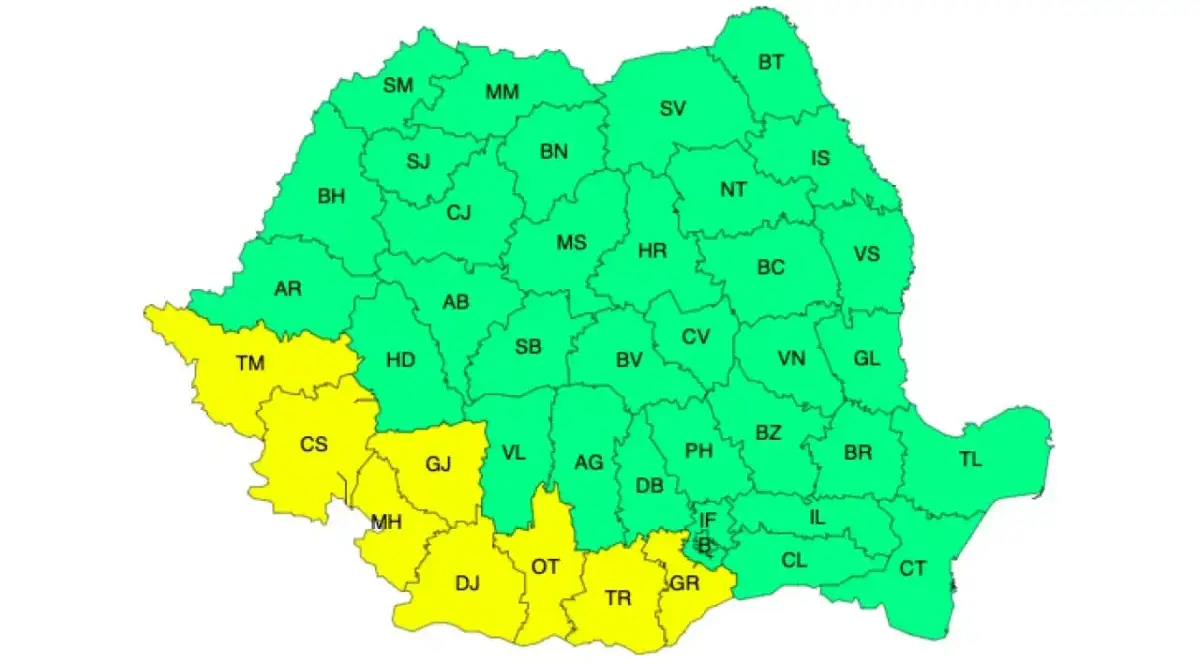 Meteo – Furtuni, grindină și caniculă! 15 județe sub Cod galben! 3 Meteo – Furtuni, grindină și caniculă! 15 județe sub Cod galben! Meteo – Furtuni, grindină și caniculă! 15 județe sub Cod galben! Meteo meteo
