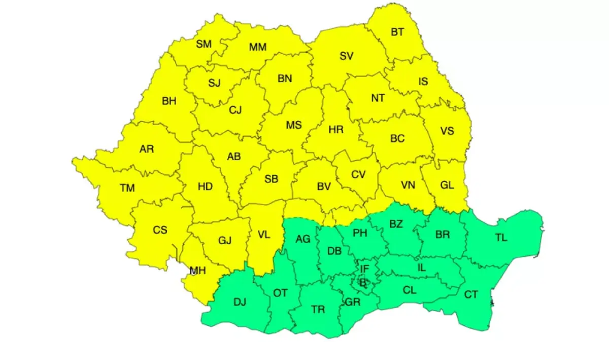 Avertizări meteo până la finalul săptămânii – Pericol pentru recoltele fermierilor! 4 Avertizări meteo până la finalul săptămânii – Pericol pentru recoltele fermierilor! Avertizări meteo până la finalul săptămânii – Pericol pentru recoltele fermierilor! Meteo meteo