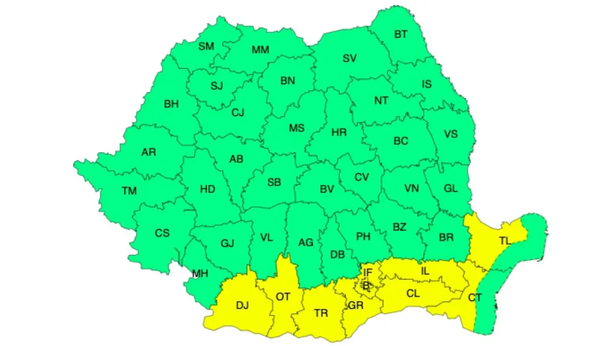 Meteo – La unii caniculă, la alții vijelii! 34 de județe afectate Meteo meteo