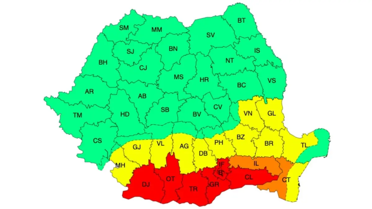 Meteo – Ne topim la 41 de grade! Vezi județele cele mai afectate de caniculă! Meteo meteo