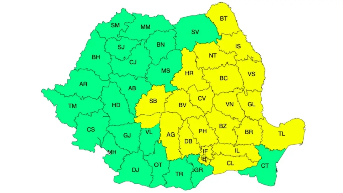 Meteo: O săptămână între caniculă și vijelii - Harta cu județele afectate Meteo meteo