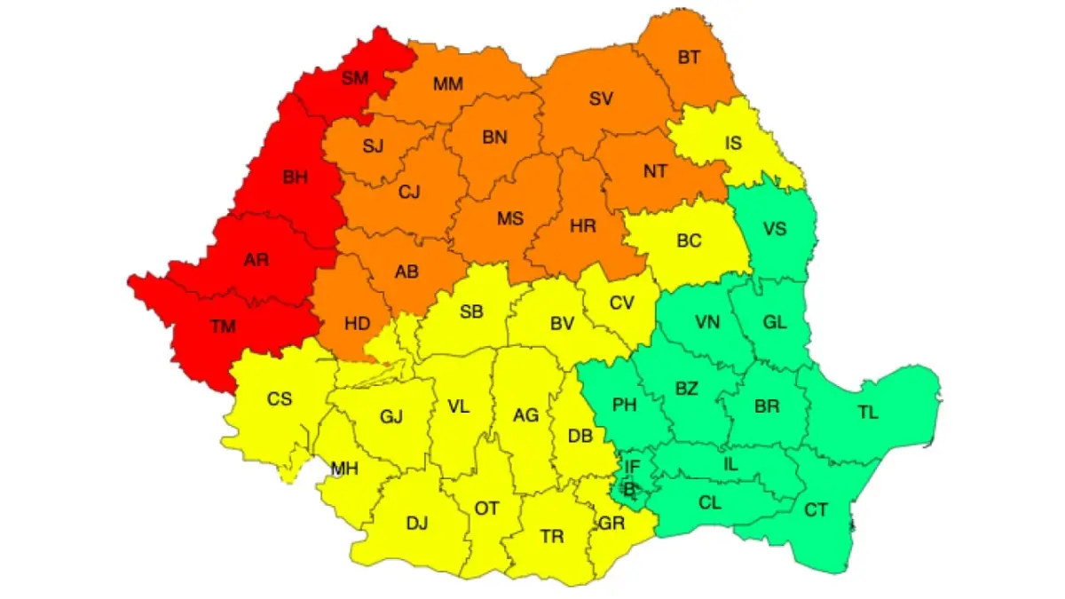 ANM - cascadă de alerte meteo! Temperaturi de 41°C, de-a valma cu vjelii însoțite de grindină! 3 ANM - cascadă de alerte meteo! Temperaturi de 41°C, de-a valma cu vjelii însoțite de grindină! ANM - cascadă de alerte meteo! Temperaturi de 41°C, de-a valma cu vjelii însoțite de grindină! Meteo meteo