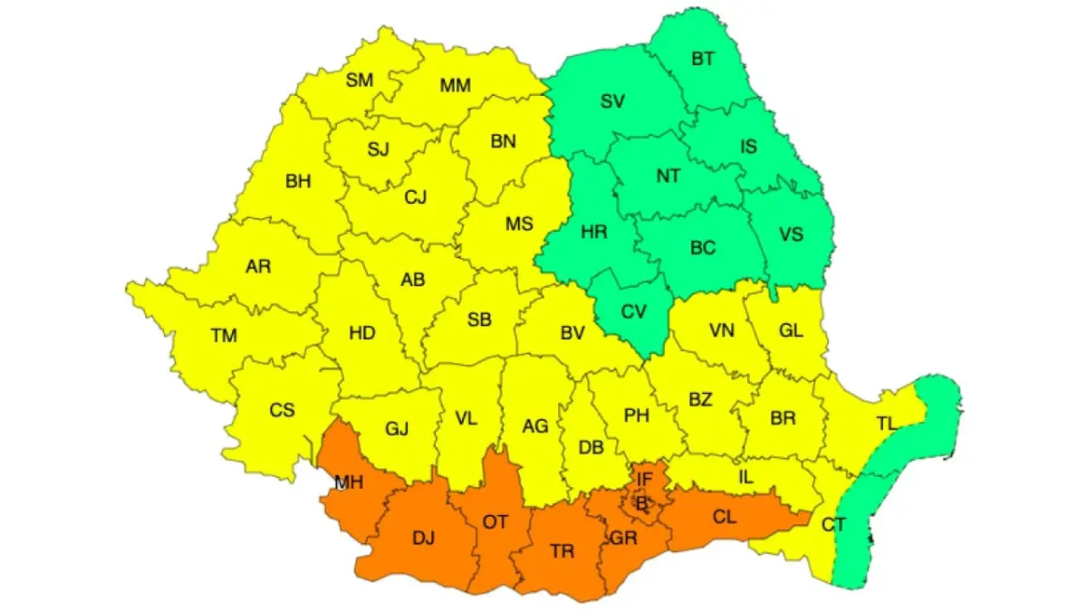 Avertizări meteo în 33 de județe! Până unde urcă temperatura în termometre Meteo meteo