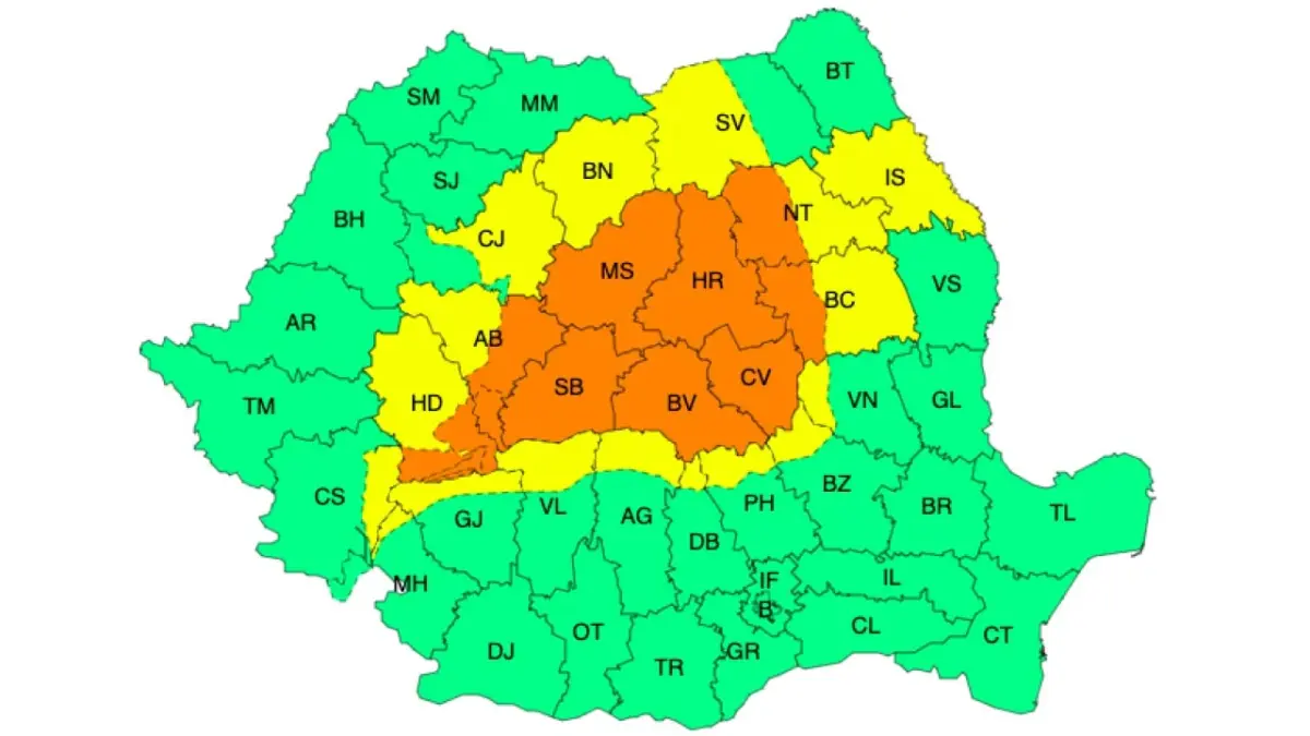 Meteo – Noi avertizări de ploi abundente, vijelii și grindină Meteo meteo