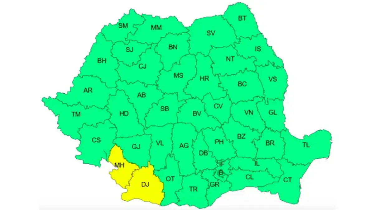 Meteo 17 septembrie – Cod galben de vijelii în 15 județe 2 Meteo 17 septembrie – Cod galben de vijelii în 15 județe Meteo 17 septembrie – Cod galben de vijelii în 15 județe Meteo Meteo 17 septembrie