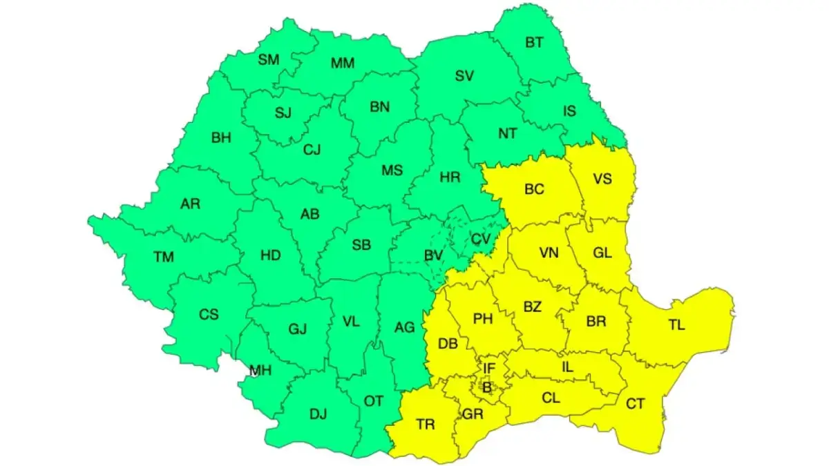 Meteo 7-9 octombrie – Cod roșu de ploi și vijelii! Cantități de apă de până la 140 l/mp Meteo Meteo 7-9 octombrie,ANM