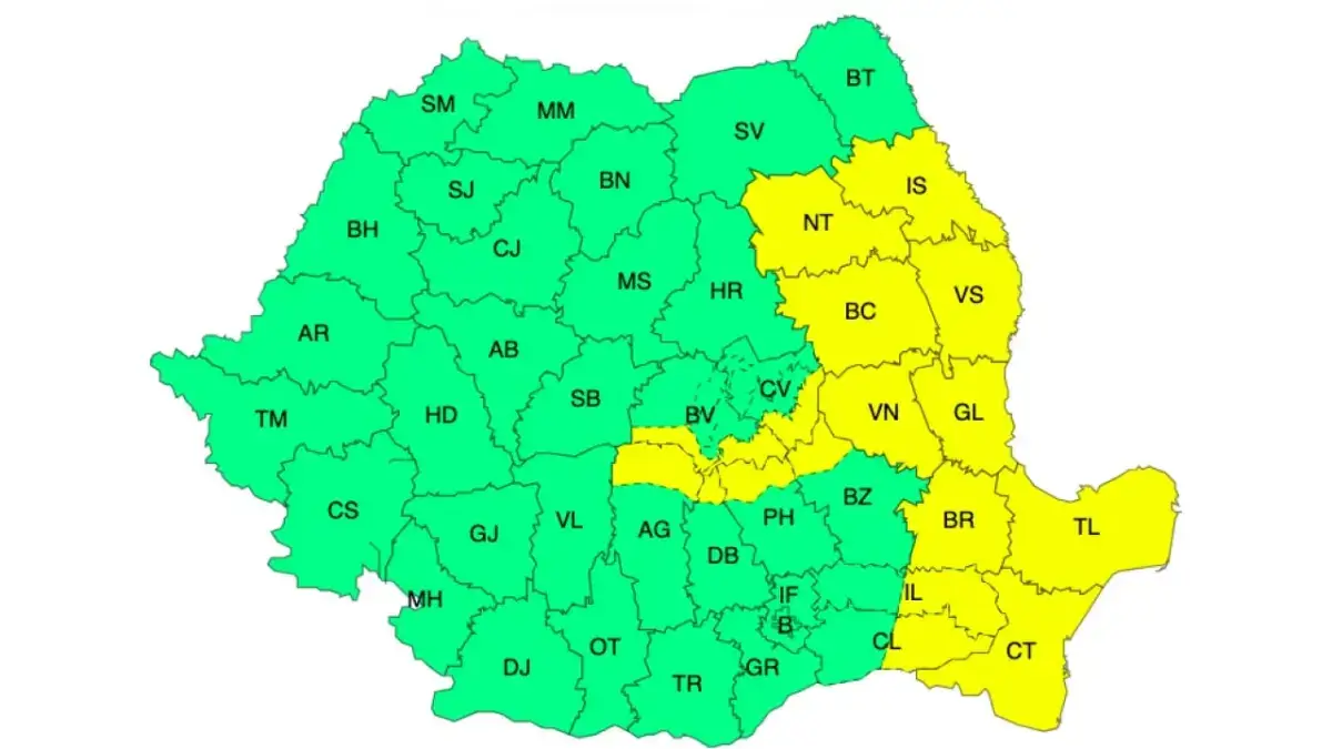 Meteo 7-9 octombrie – Cod roșu de ploi și vijelii! Cantități de apă de până la 140 l/mp Meteo Meteo 7-9 octombrie,ANM