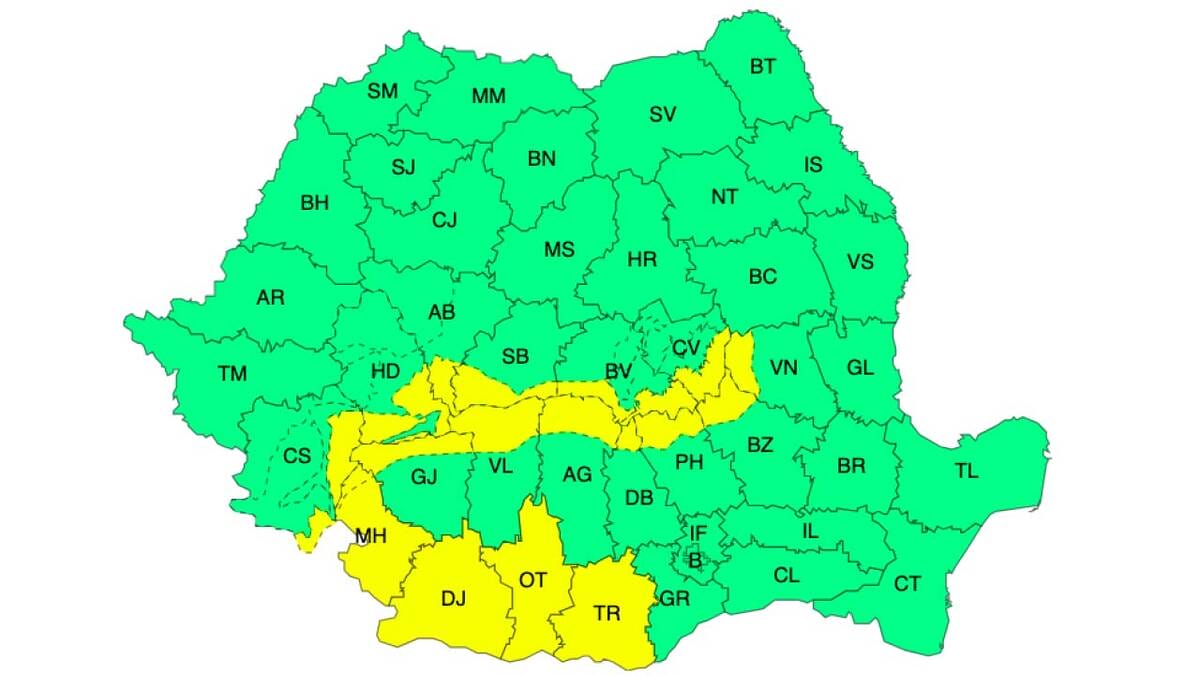 Meteo – Revelion cu Cod galben de ninsori viscolite în 26 de județe! 2 Meteo – Revelion cu Cod galben de ninsori viscolite în 26 de județe! Meteo – Revelion cu Cod galben de ninsori viscolite în 26 de județe! Meteo meteo