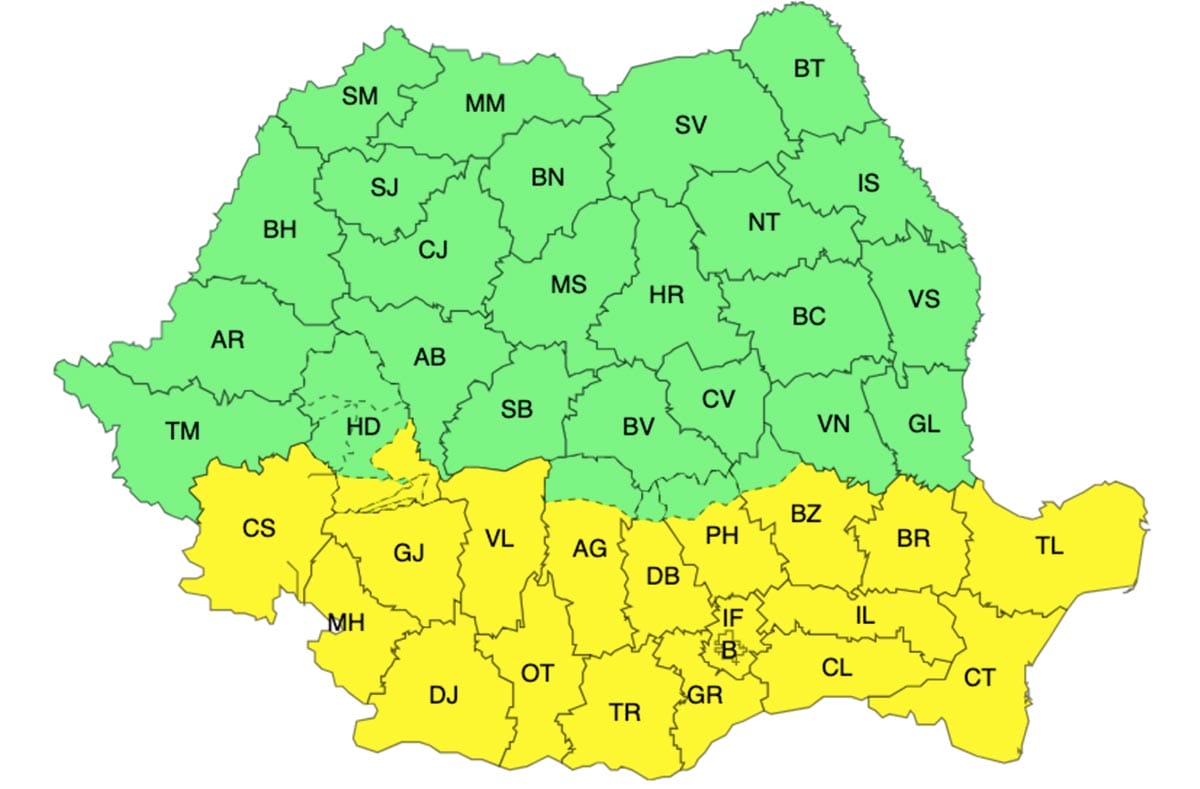 Începând de acum! Avertizări meteo Cod galben de ninsori, viscol și polei! 2 Începând de acum! Avertizări meteo Cod galben de ninsori, viscol și polei! Începând de acum! Avertizări meteo Cod galben de ninsori, viscol și polei! Meteo meteo
