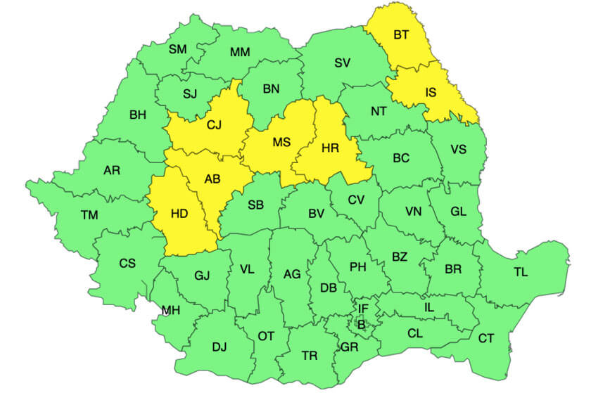 Noi avertizări meteo de vreme rea! Cu ce ne confruntăm până joi! 3 Noi avertizări meteo de vreme rea! Cu ce ne confruntăm până joi! Noi avertizări meteo de vreme rea! Cu ce ne confruntăm până joi! Meteo meteo