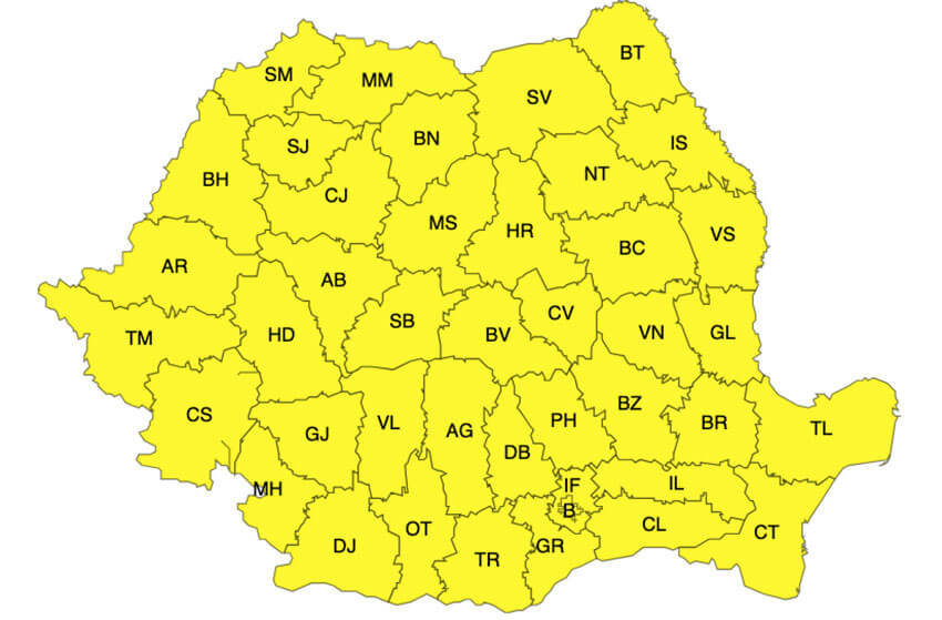 Noi avertizări meteo de vreme rea! Cu ce ne confruntăm până joi! 4 Noi avertizări meteo de vreme rea! Cu ce ne confruntăm până joi! Noi avertizări meteo de vreme rea! Cu ce ne confruntăm până joi! Meteo meteo