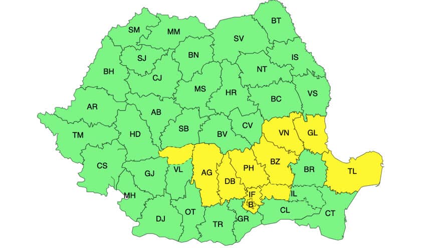 Meteorologii anunță POTOPUL! Avertizări în 36 de județe până joi seară! Meteo meteo