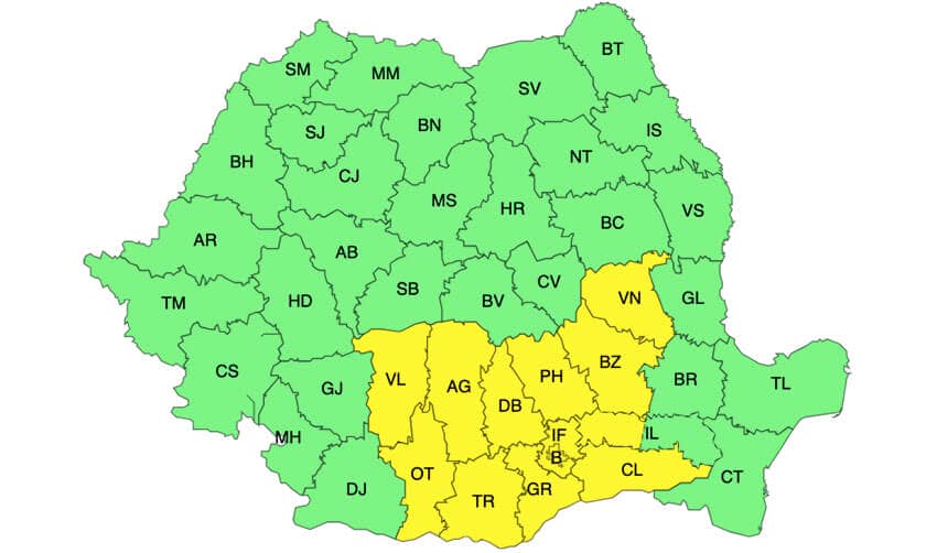 Meteo – ANM anunță un nou val de ploi torențiale, vijelii și grindină Meteo meteo