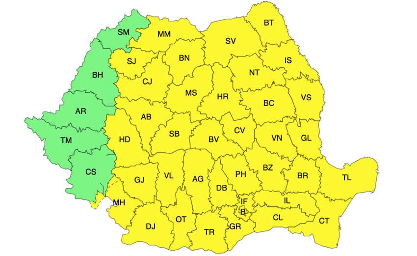 Meteo - Ploi, vijelii și grindină în toată țara, până sâmbătă Meteo meteo