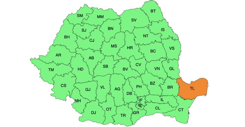 Noi avertizări meteo de ploi și vijelii. S-a emis chiar COD ROȘU! Meteo meteo,cod roșu