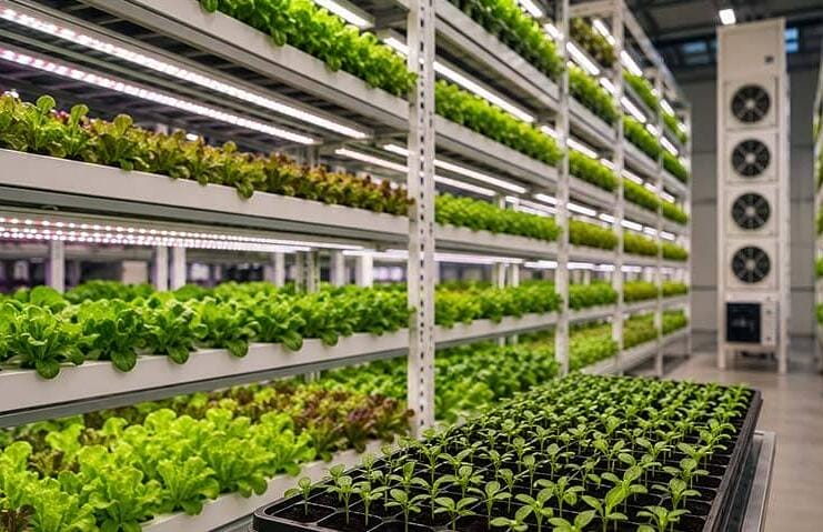 Agricultura pe verticală: 300.000 de răsaduri pe 150 mp!