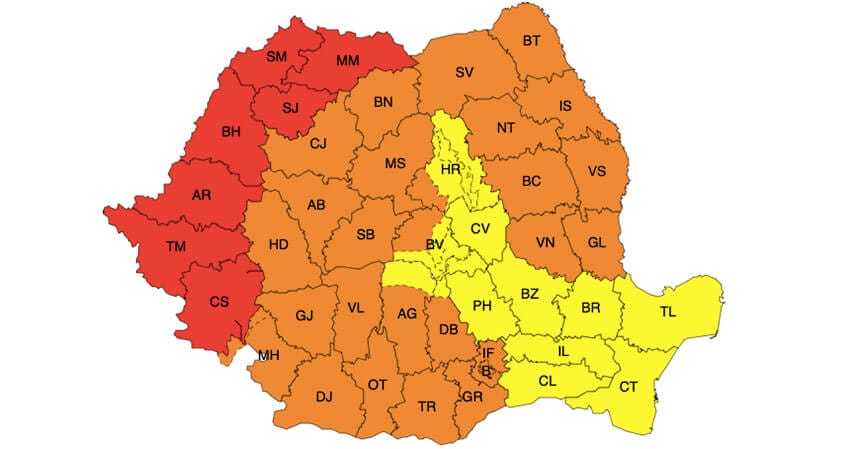 Meteo – Caniculă în toată țara, cu temperaturi de până la 41°C! Apoi, ploi și vijelii! Actualitate SCDL Buzău