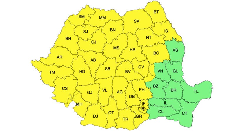 Meteo – Caniculă în toată țara, cu temperaturi de până la 41°C! Apoi, ploi și vijelii! Actualitate SCDL Buzău