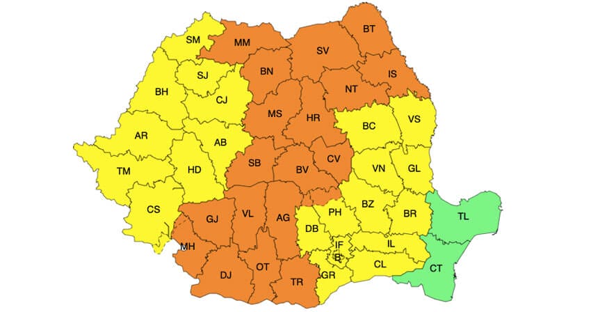 Meteo – Ne topește soarele, apoi toarnă cu găleata! ANM anunță caniculă, ploi torențiale, vijelii și grindină pentru joi și vineri! Meteo meteo