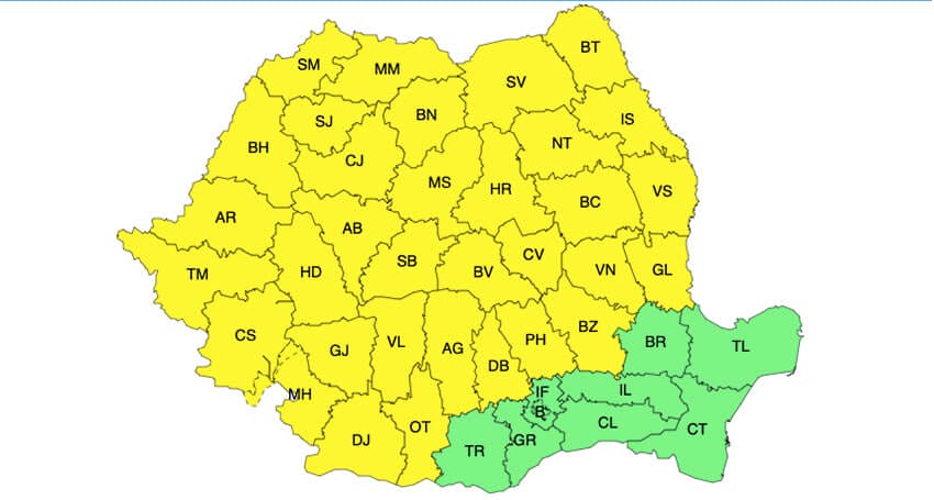 Meteo – Ne topește soarele, apoi toarnă cu găleata! ANM anunță caniculă, ploi torențiale, vijelii și grindină pentru joi și vineri! Meteo meteo