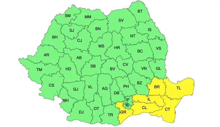 Meteo – Ploi, lapoviță și ninsoare până miercuri! Județele cu avertizări Cod galben de vreme rea 3 Meteo – Ploi, lapoviță și ninsoare până miercuri! Județele cu avertizări Cod galben de vreme rea Meteo – Ploi, lapoviță și ninsoare până miercuri! Județele cu avertizări Cod galben de vreme rea Meteo meteo