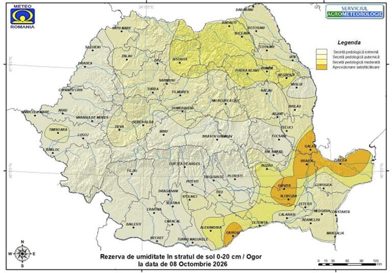 Meteo - Harta momentului: SECETĂ PEDOLOGICĂ în 95% din țară! 1 Meteo - Harta momentului: SECETĂ PEDOLOGICĂ în 95% din țară! Meteo - Harta momentului: SECETĂ PEDOLOGICĂ în 95% din țară! Meteo meteo